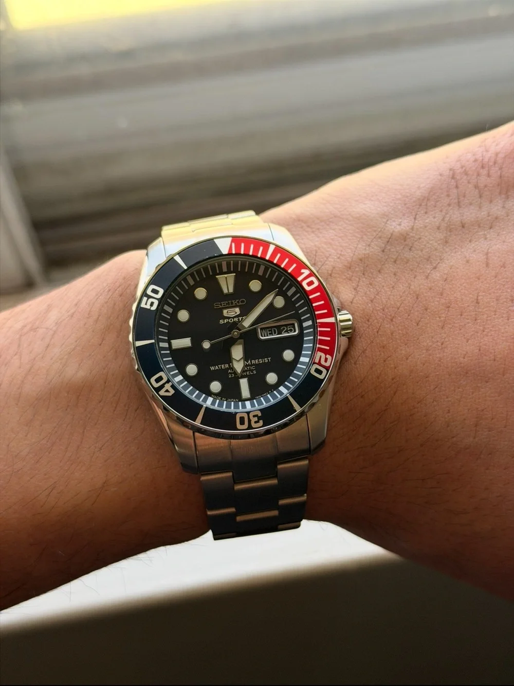 Seiko Sea Urchin Pepsi - With Upgraded Bracelet and Rubber Strap